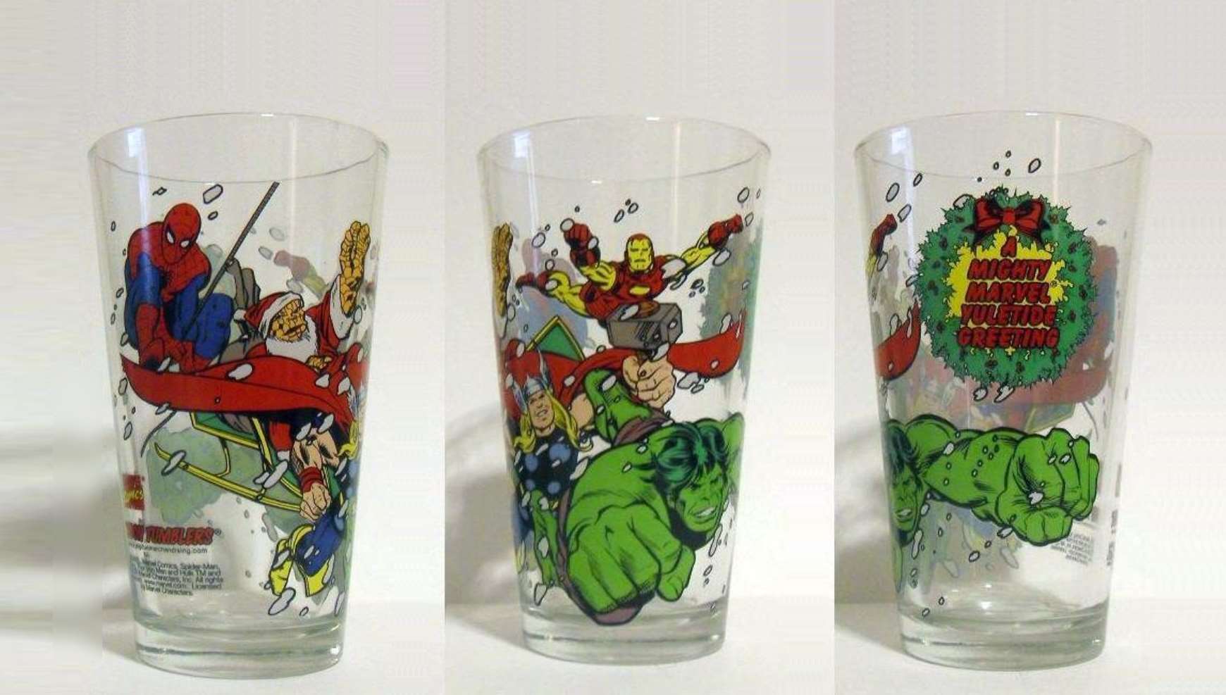 X-Men Glass Toon Tumbler - Entertainment Earth